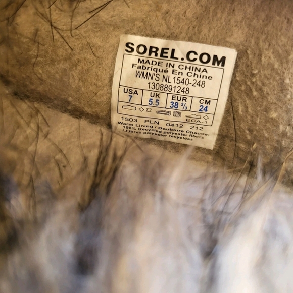 Sorel Joan of Arctic Waterproof Suede Leather Winte Snow Boot Brown Gray Women 7 - Picture 7 of 14